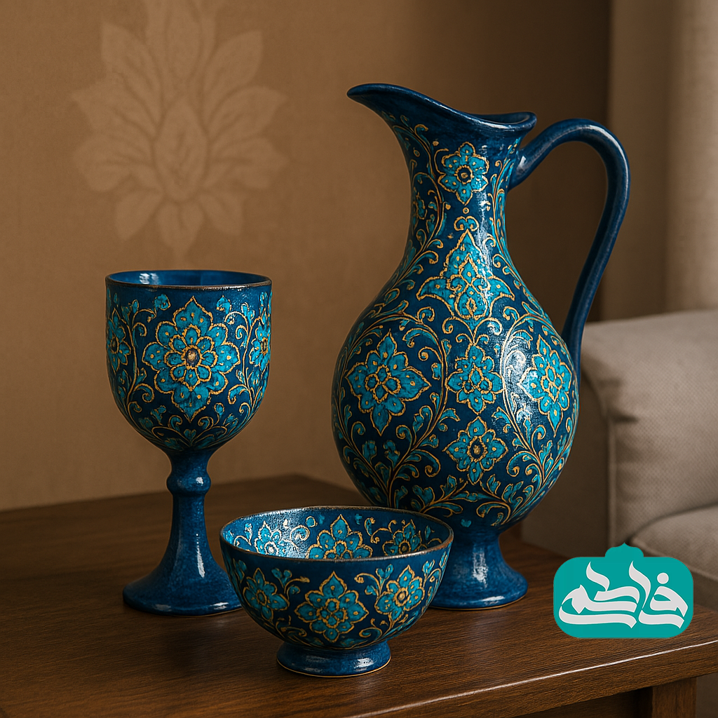 گالری فاطمی - فروشگاه صنایع دستی - عمده - تک فروشی - آبگینه - بلور - شیشه ظرف